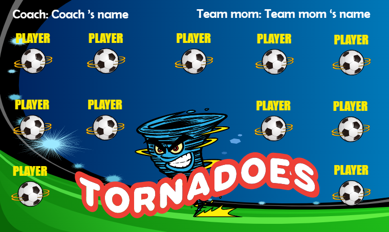 Tornadoes - Soccer Banner