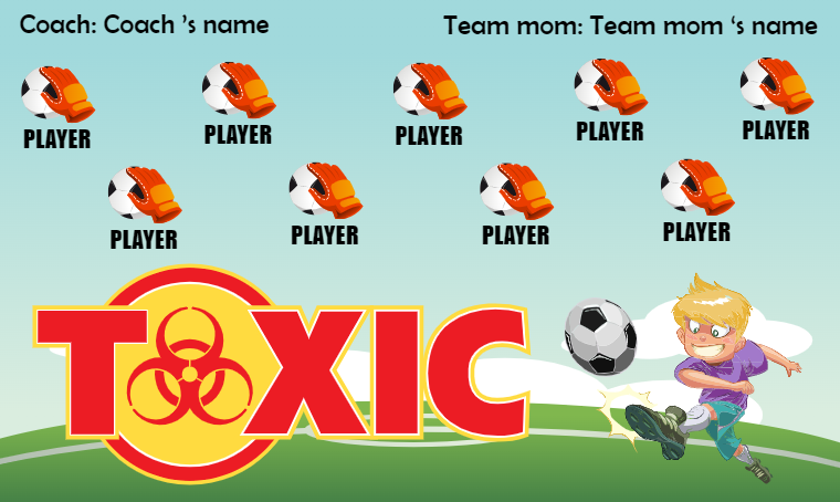 Toxic - Soccer Banner