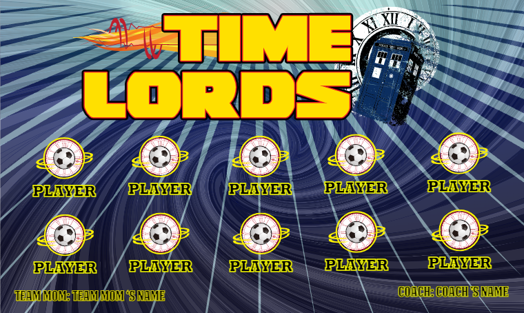 Time Lords - Soccer Banner