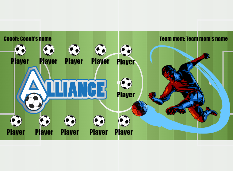 Alliance 1 - Soccer - Pole Pocket Banner