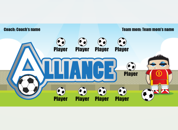 Alliance - Soccer - Pole Pocket Banner