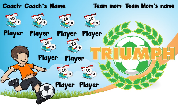 Triumph - Soccer Banner