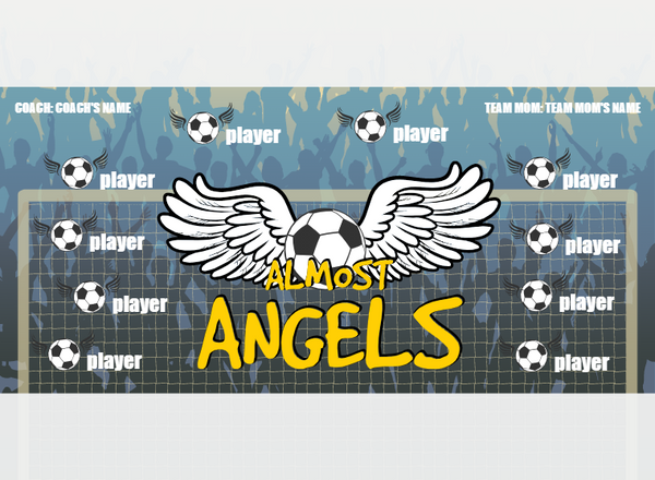 Almost Angels - Soccer - Pole Pocket Banner