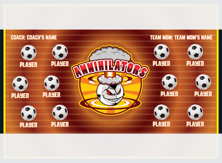 Annihilators 2 - Soccer - Pole Pocket Banner