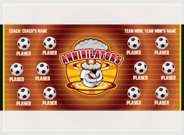 Annihilators 2 - Soccer - Pole Pocket Banner