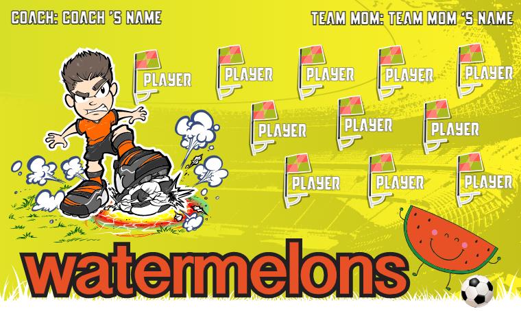 Watermelons - Soccer Banner