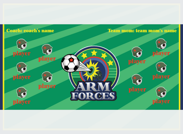 ARM Forces 2 - Soccer - Pole Pocket Banner