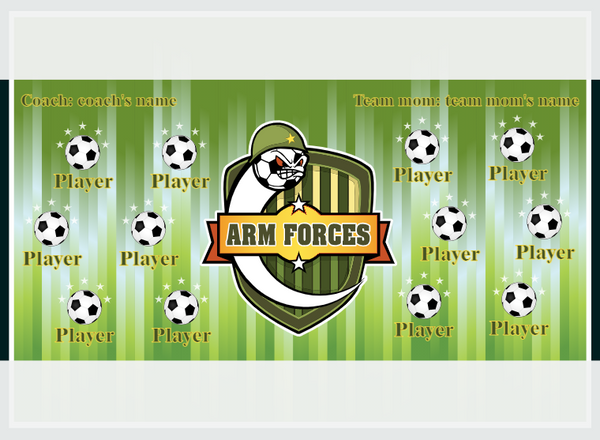 ARM Forces - Soccer - Pole Pocket Banner