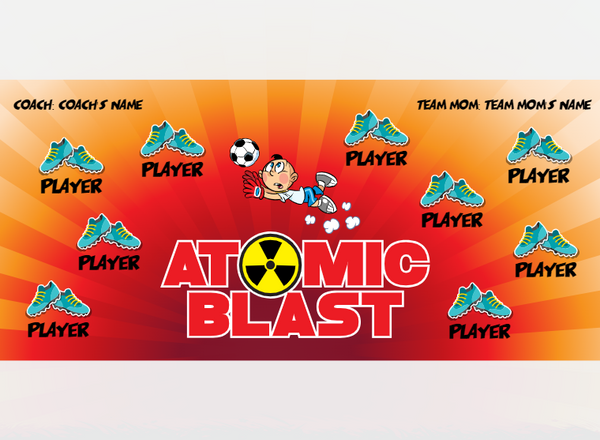 Atomic Blast - Soccer - Pole Pocket Banner