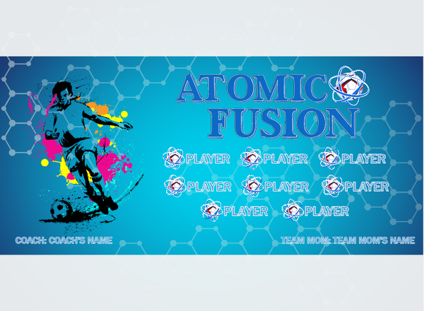 Atomic Fusion - Soccer - Pole Pocket Banner