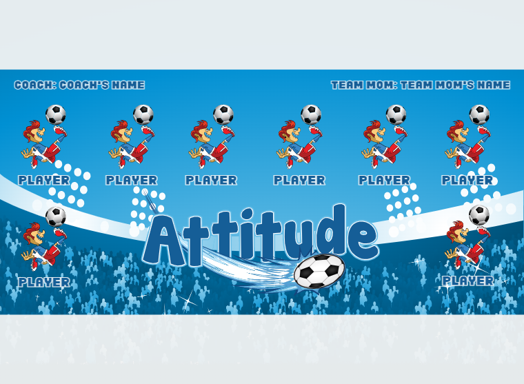 Attitude - Soccer - Pole Pocket Banner