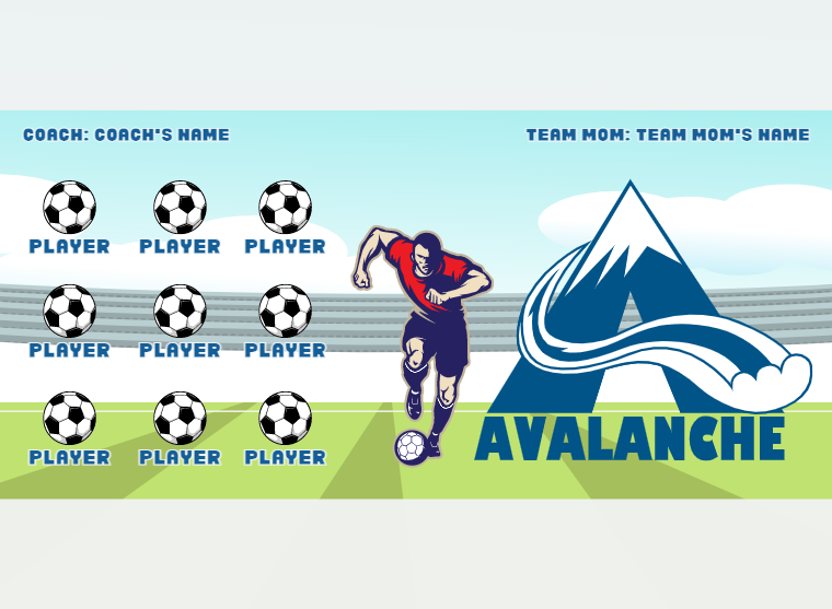 Avalance - Soccer - Pole Pocket Banner