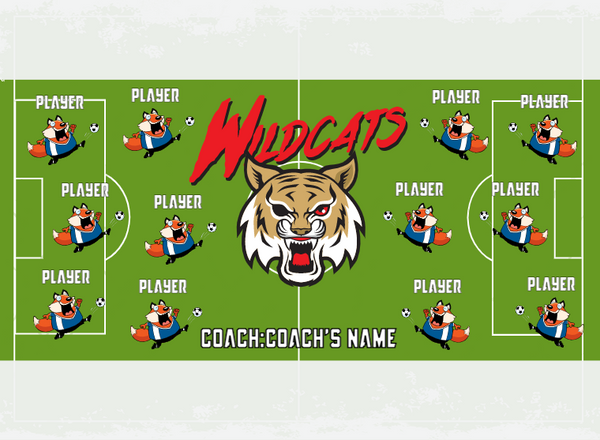 Wildcats 3 - Soccer - Pole Pocket Banner
