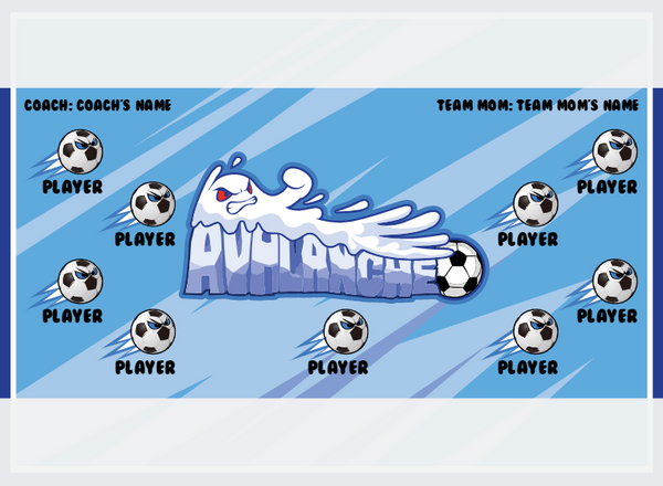 Avalanche 1 - Soccer - Pole Pocket Banner