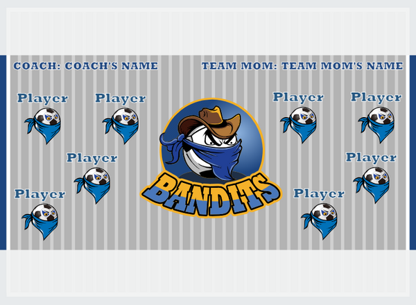 Bandits 2 - Soccer - Pole Pocket Banner