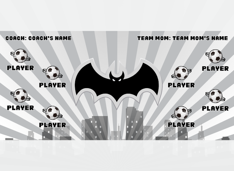 Batman 2 - Soccer - Pole Pocket Banner