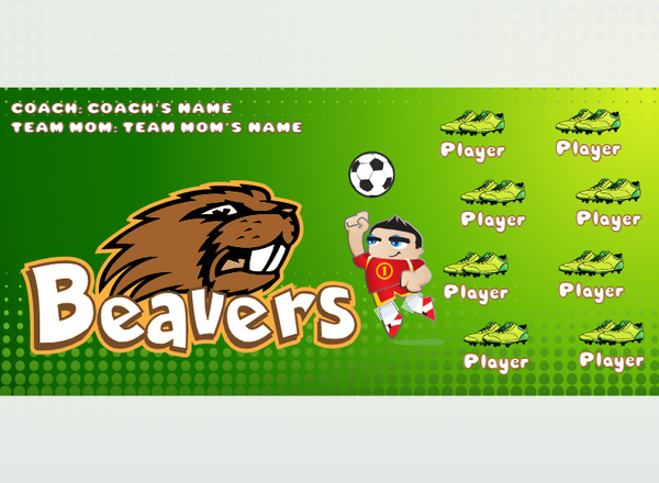 Beavers - Soccer - Pole Pocket Banner