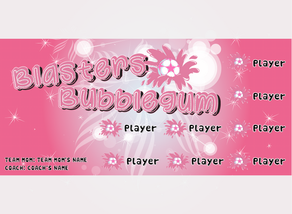 Blasters Bubblegum - Soccer - Pole Pocket Banner