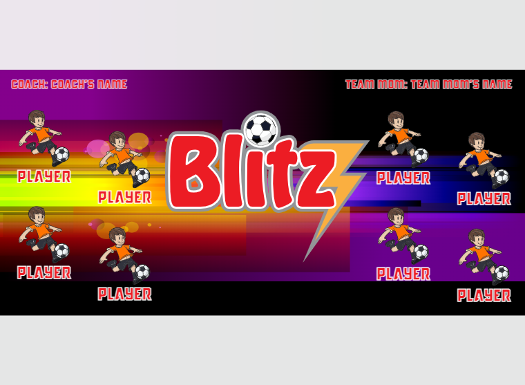 Blitz - Soccer - Pole Pocket Banner