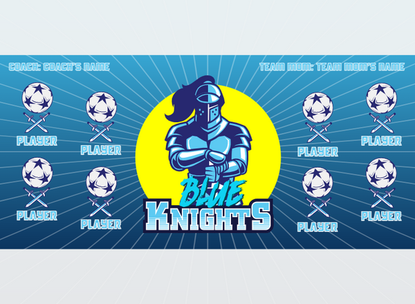 Blue Knights - Soccer - Pole Pocket Banner