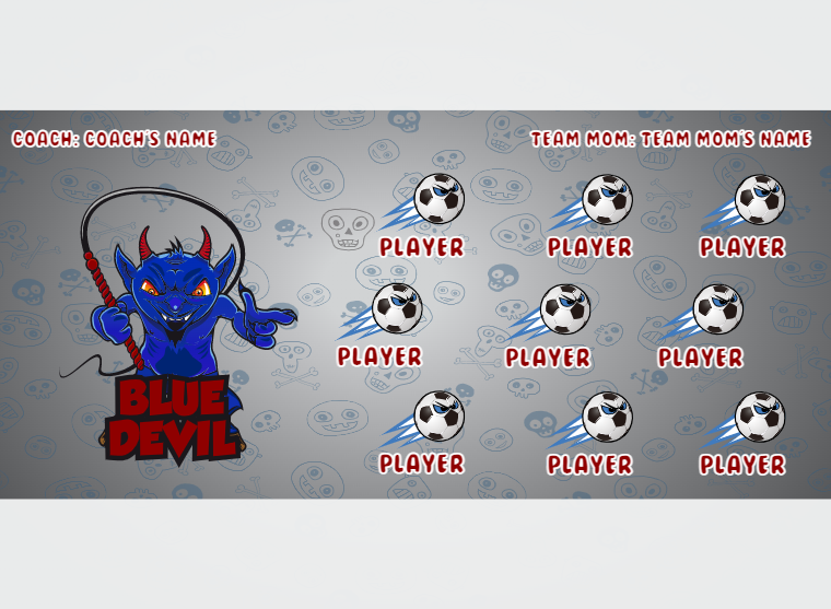 Bluedevil - Soccer - Pole Pocket Banner