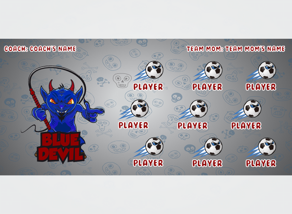 Bluedevil - Soccer - Pole Pocket Banner