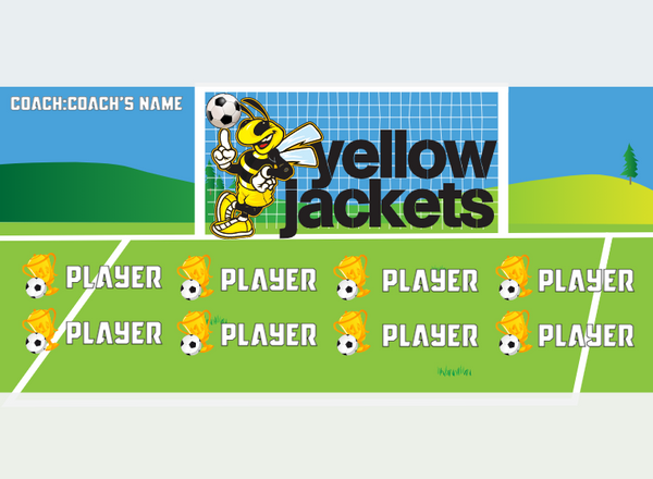 Yellow Jacket - Soccer - Pole Pocket Banner