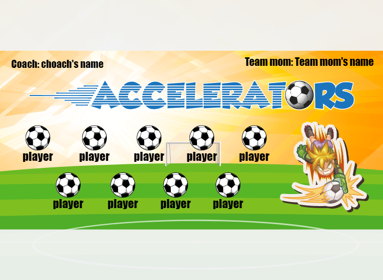 Accelerators - Soccer - Pole Pocket Banner
