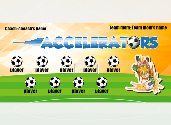 Accelerators - Soccer - Pole Pocket Banner