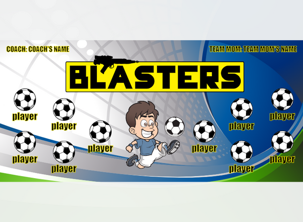Blasters - Soccer - Pole Pocket Banner