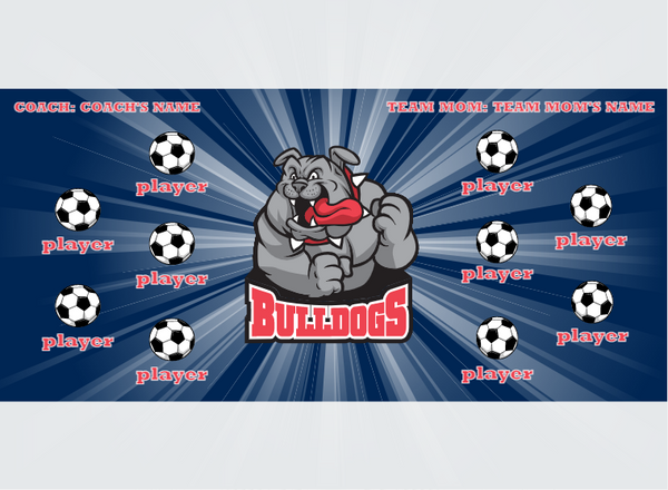Bulldog AND Lighting 2 - Soccer - Pole Pocket Banner