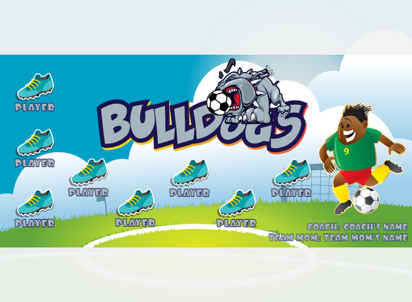 Bulldogs 1 - Soccer - Pole Pocket Banner