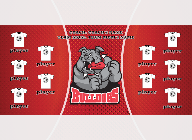 Bulldogs 2 - Soccer - Pole Pocket Banner