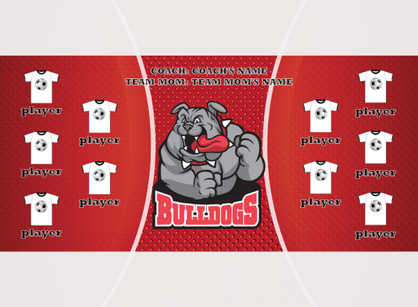 Bulldogs 2 - Soccer - Pole Pocket Banner