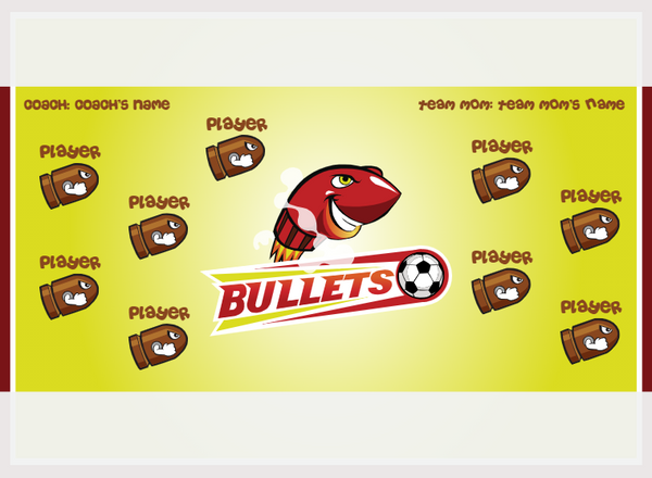 Bullets - Soccer - Pole Pocket Banner