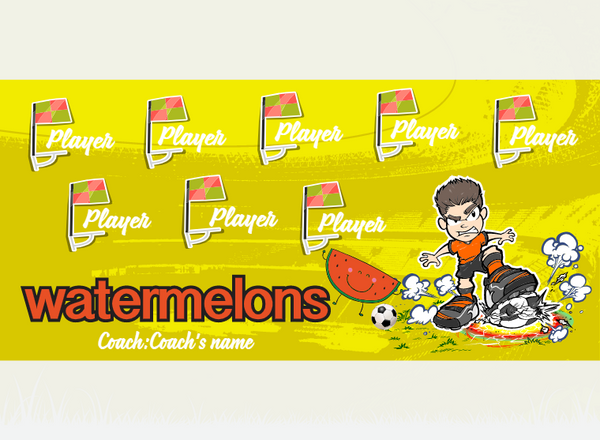 Watermelon - Soccer - Pole Pocket Banner