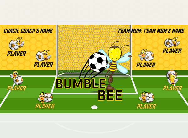 Bumble BEE - Soccer - Pole Pocket Banner