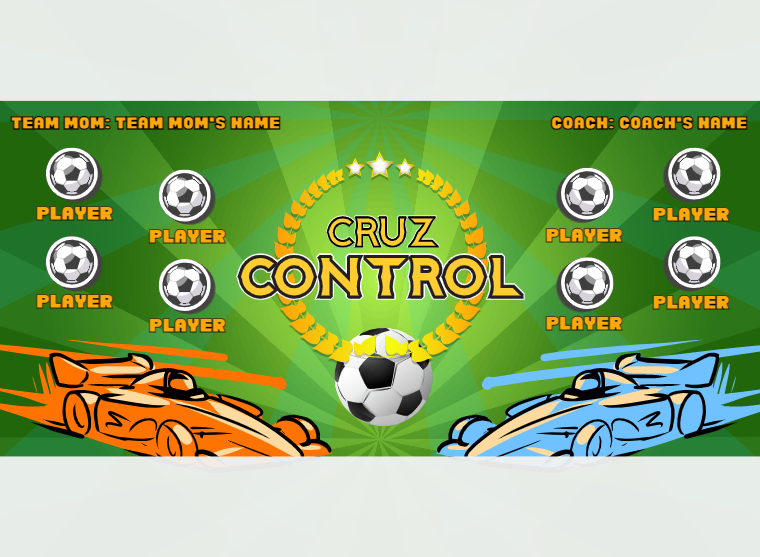 Cruz Control 2 - Soccer - Pole Pocket Banner