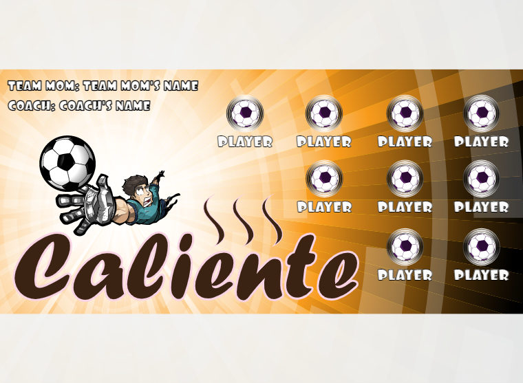 Caliente - Soccer - Pole Pocket Banner