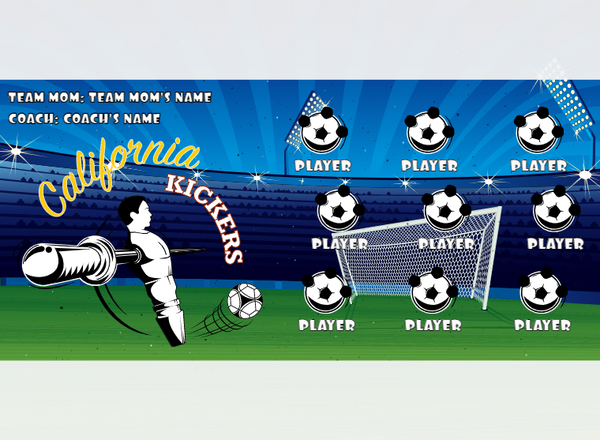 California Kickers - Soccer - Pole Pocket Banner