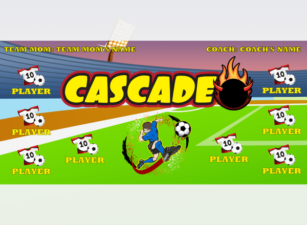 Cascade - Soccer - Pole Pocket Banner