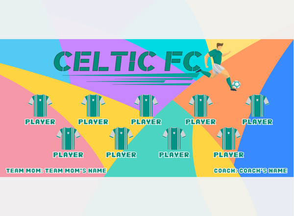 Celtic FC - Soccer - Pole Pocket Banner
