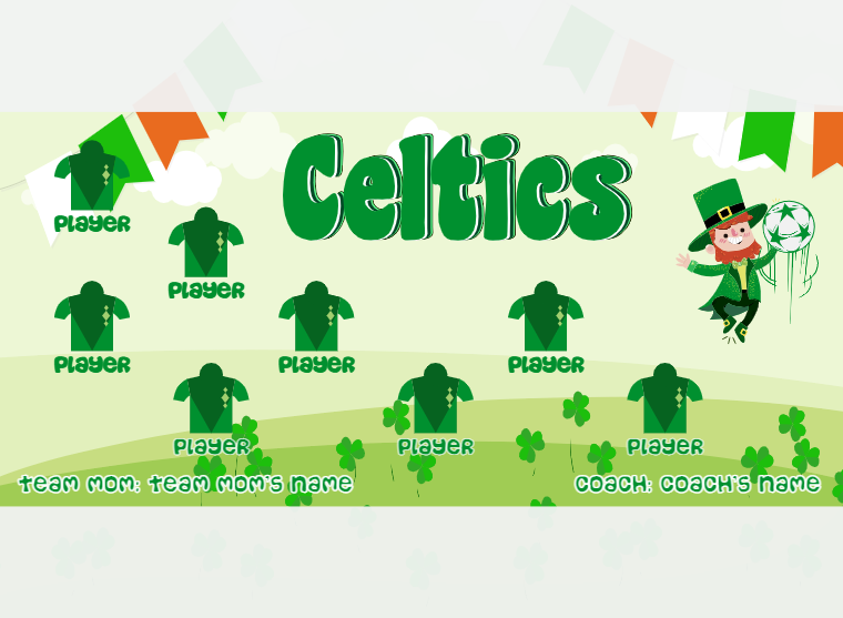 Celtics - Soccer - Pole Pocket Banner