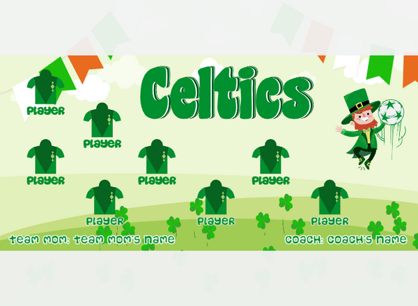 Celtics - Soccer - Pole Pocket Banner
