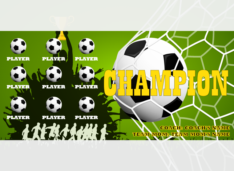 Champion - Soccer - Pole Pocket Banner