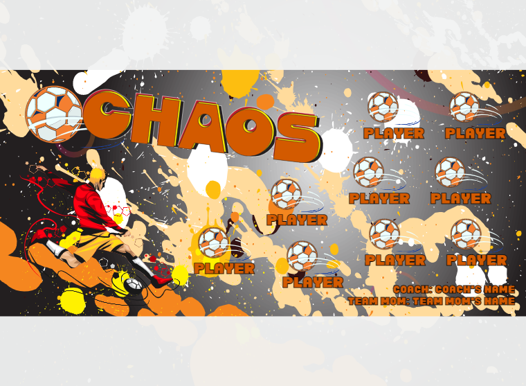 Chaos - Soccer - Pole Pocket Banner