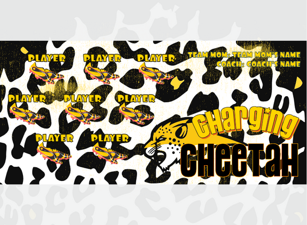 Cheetah Char - Soccer - Pole Pocket Banner