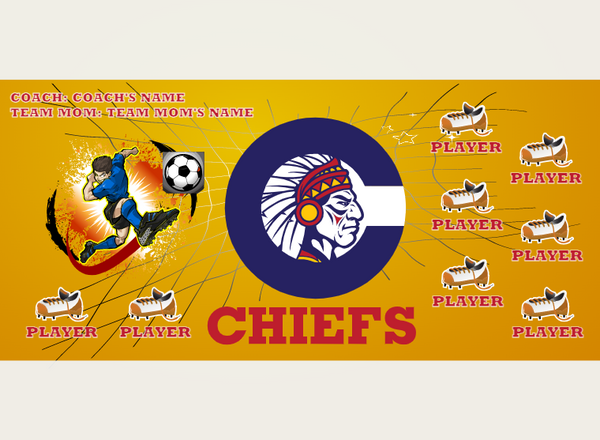 Chiefs - Soccer - Pole Pocket Banner