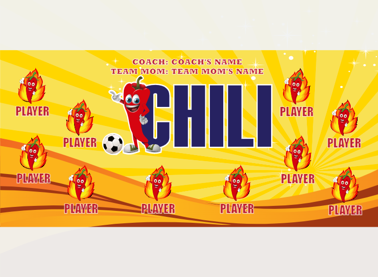 Chilis - Soccer - Pole Pocket Banner