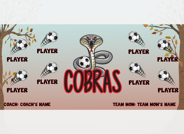 Cobras 1 - Soccer - Pole Pocket Banner